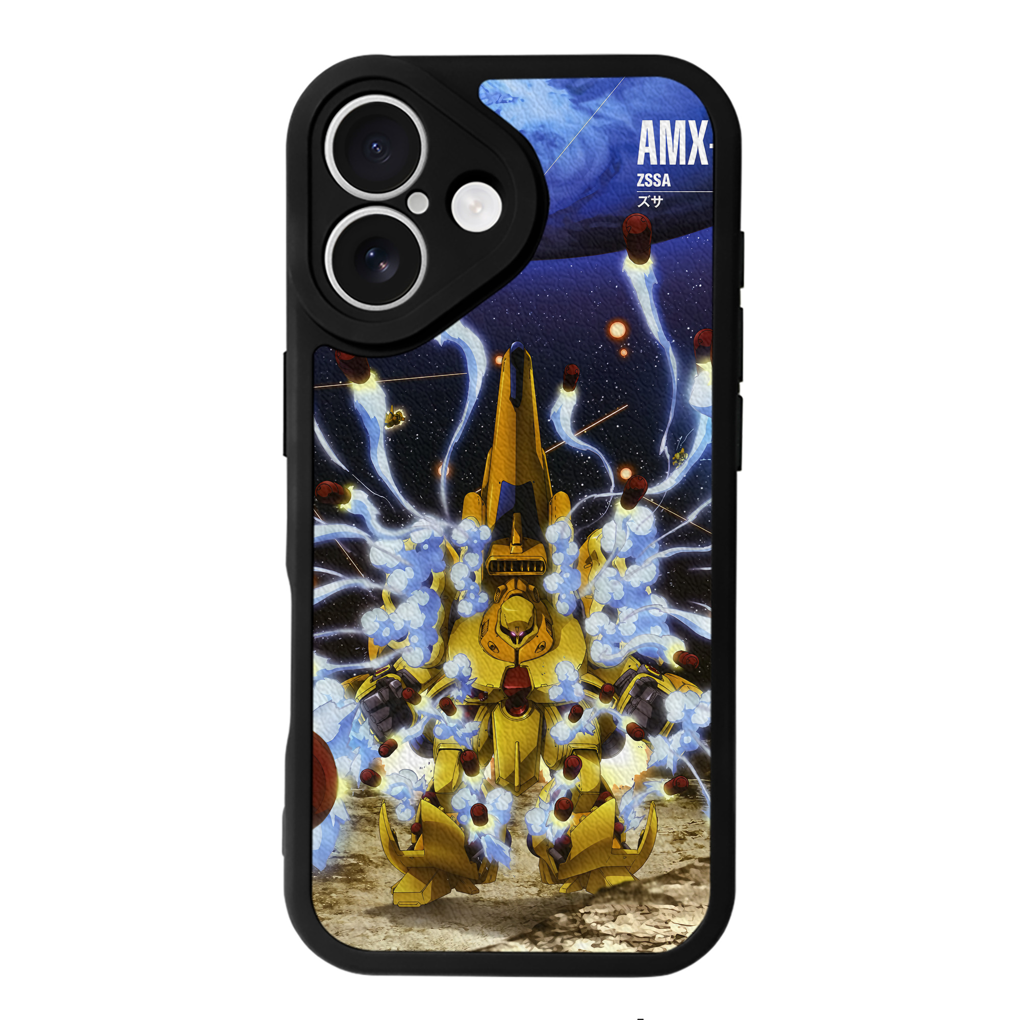（画像用） 機動戦士ガンダム Mobile Suit Gundam 【iPhone 16シリーズ対応】シリコンスマホケース（レザー調） 材質：シリコン